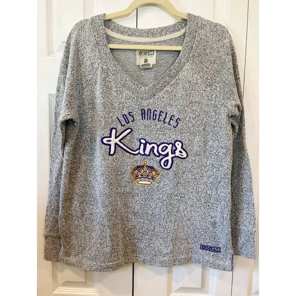 CCM NHL LA Kings Women’s Sweater Gray Size L - Picture 3 of 4